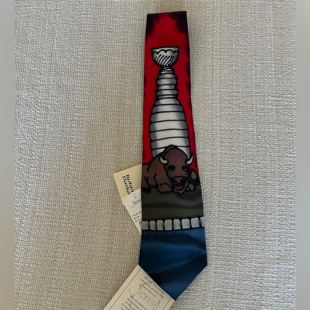 Robert Daskas Hand Painted Buffalo Tie